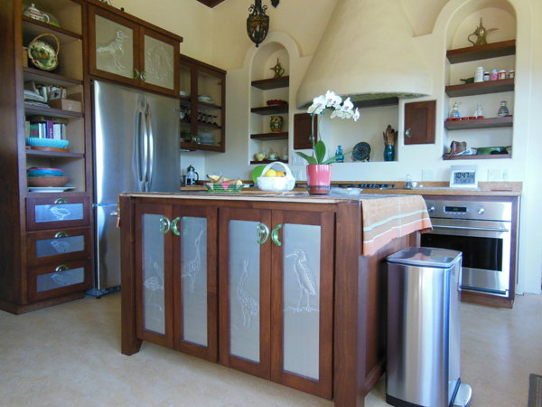 Hand punched pin door panel